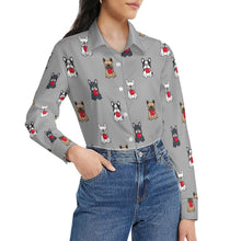 Load image into Gallery viewer, My Frenchie My Heart Women's Shirt-Apparel-Apparel,Dog Mom Gifts,French Bulldog,Shirt-16
