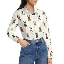 Load image into Gallery viewer, My Frenchie My Heart Women's Shirt-Apparel-Apparel,Dog Mom Gifts,French Bulldog,Shirt-32
