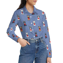 Load image into Gallery viewer, My Frenchie My Heart Women's Shirt-Apparel-Apparel,Dog Mom Gifts,French Bulldog,Shirt-35