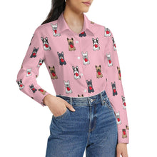 Load image into Gallery viewer, My Frenchie My Heart Women's Shirt-Apparel-Apparel,Dog Mom Gifts,French Bulldog,Shirt-3
