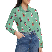 Load image into Gallery viewer, My Frenchie My Heart Women's Shirt-Apparel-Apparel,Dog Mom Gifts,French Bulldog,Shirt-5