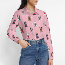 Load image into Gallery viewer, My Frenchie My Heart Women's Shirt-Apparel-Apparel,Dog Mom Gifts,French Bulldog,Shirt-8