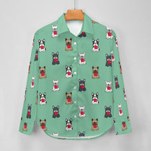 Load image into Gallery viewer, My Frenchie My Heart Women's Shirt-Apparel-Apparel,Dog Mom Gifts,French Bulldog,Shirt-9
