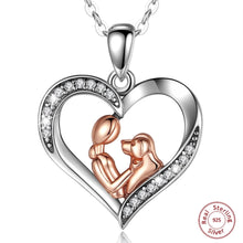 Load image into Gallery viewer, My Golden Retriever My Biggest Love Silver Necklace and Pendant-1