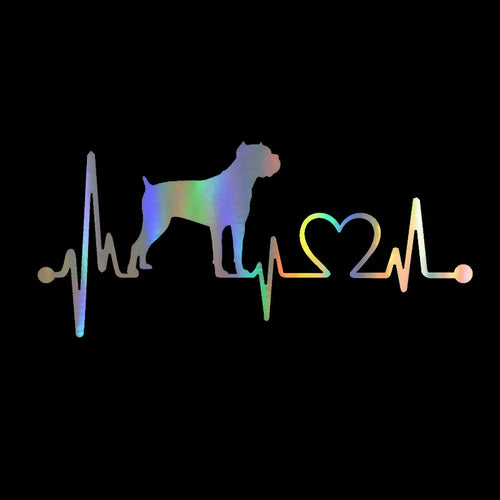 My Heart Beats Cane Corso Vinyl Car Decal Stickers-1