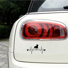 Load image into Gallery viewer, My Heart Beats Staffordshire Bull Terrier Vinyl Car Stickers-Car Accessories-Car Accessories, Car Sticker, Dogs, Staffordshire Bull Terrier-5
