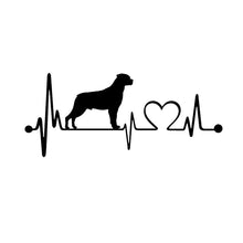 Load image into Gallery viewer, My Heart Beats Rottweiler Vinyl Car Decal Stickers-3