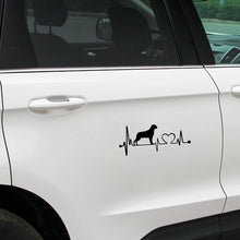 Load image into Gallery viewer, My Heart Beats Rottweiler Vinyl Car Decal Stickers-4