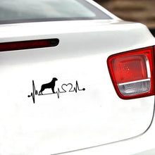 Load image into Gallery viewer, My Heart Beats Rottweiler Vinyl Car Decal Stickers-5