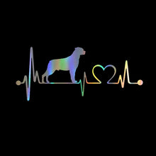 Load image into Gallery viewer, My Heart Beats Rottweiler Vinyl Car Decal Stickers-1