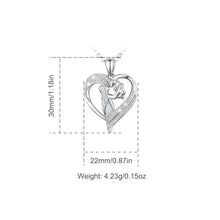 Load image into Gallery viewer, My Heart Belongs to a Labrador Silver Necklace and Pendant-9