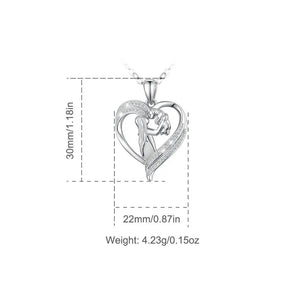 My Heart Belongs to a Labrador Silver Necklace and Pendant-9