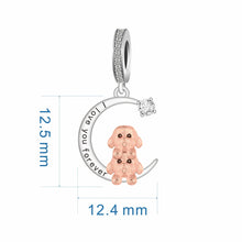 Load image into Gallery viewer, My Heart Belongs to Lhasa Apsos Silver Charm Pendant-Dog Themed Jewellery-Jewellery, Lhasa Apso, Pendant-2