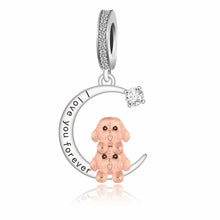 Load image into Gallery viewer, My Heart Belongs to Lhasa Apsos Silver Charm Pendant-Dog Themed Jewellery-Jewellery, Lhasa Apso, Pendant-3