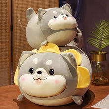 Load image into Gallery viewer, My Husky is My Sunshine Stuffed Animal Plush Toy Pillows-Stuffed Animals-Home Decor, Pillows, Siberian Husky, Stuffed Animal-11