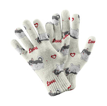 Load image into Gallery viewer, My Husky My Love Touch Screen Gloves-Accessories-Accessories, Dog Dad Gifts, Dog Mom Gifts, Gloves-13