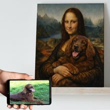 Load image into Gallery viewer, My Irish Setter with Mona Lisa Personalized Renaissance Dog Portrait-Personalized Dog Gifts-Dog Art,Dog Dad Gifts,Dog Mom Gifts,Home Decor,Personalize Artwork,Poster-11