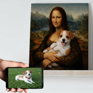 My Jack Russell With Mona Lisa Personalized Renaissance Dog Portrait 360x