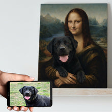 Load image into Gallery viewer, My Labrador Black with Mona Lisa Personalized Renaissance Dog Portrait-Personalized Dog Gifts-Dog Art,Dog Dad Gifts,Dog Mom Gifts,Home Decor,Personalize Artwork,Poster-1