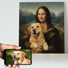 Load image into Gallery viewer, My Labrador Yellow with Mona Lisa Personalized Renaissance Dog Portrait-Personalized Dog Gifts-Dog Art,Dog Dad Gifts,Dog Mom Gifts,Home Decor,Personalize Artwork,Poster-11