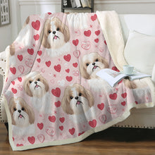 Load image into Gallery viewer, My Lhasa Apso My Love Soft Warm Fleece Blanket-Blanket-Blankets, Home Decor, Lhasa Apso-14