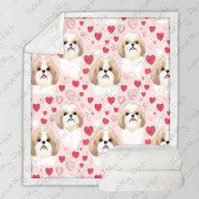 Load image into Gallery viewer, My Lhasa Apso My Love Soft Warm Fleece Blanket-Blanket-Blankets, Home Decor, Lhasa Apso-3