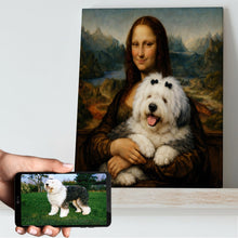 Load image into Gallery viewer, My Old English Sheepdog with Mona Lisa Personalized Renaissance Dog Portrait-Personalized Dog Gifts-Dog Art,Dog Dad Gifts,Dog Mom Gifts,Home Decor,Personalize Artwork,Poster-11