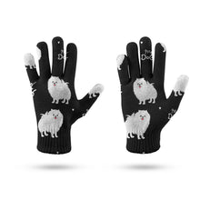 Load image into Gallery viewer, My Pomeranian Love Touch Screen Gloves-Accessories-Accessories, Dog Dad Gifts, Dog Mom Gifts, Gloves-11