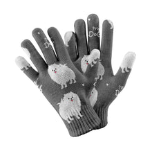 Load image into Gallery viewer, My Pomeranian Love Touch Screen Gloves-Accessories-Accessories, Dog Dad Gifts, Dog Mom Gifts, Gloves-Gray-3