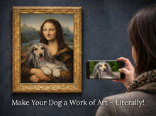 Load image into Gallery viewer, My Pomeranian with Mona Lisa Personalized Renaissance Dog Portrait-Personalized Dog Gifts-Dog Art,Dog Dad Gifts,Dog Mom Gifts,Home Decor,Personalize Artwork,Poster-10