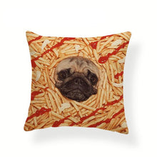 Load image into Gallery viewer, My Pug Loves Grub Cushion CoversCushion CoverOne SizeFrench Fries Pug