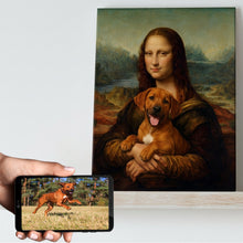 Load image into Gallery viewer, My Rhodesian Ridgeback with Mona Lisa Personalized Renaissance Dog Portrait-Personalized Dog Gifts-Dog Art,Dog Dad Gifts,Dog Mom Gifts,Home Decor,Personalize Artwork,Poster-11