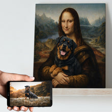 Load image into Gallery viewer, My Rottweiler with Mona Lisa Personalized Renaissance Dog Portrait-Personalized Dog Gifts-Dog Art,Dog Dad Gifts,Dog Mom Gifts,Home Decor,Personalize Artwork,Poster-11