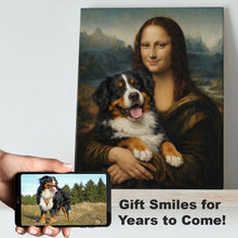 Load image into Gallery viewer, My Schnauzer with Mona Lisa Personalized Renaissance Dog Portrait-Personalized Dog Gifts-Dog Art,Dog Dad Gifts,Dog Mom Gifts,Home Decor,Personalize Artwork,Poster-3