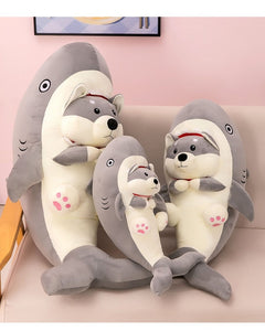 My Shark is a Husky Stuffed Animal Plush Toy Pillows-Stuffed Animals-Home Decor, Siberian Husky, Stuffed Animal-7