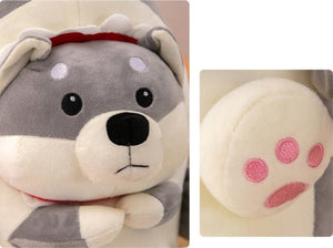 My Shark is a Husky Stuffed Animal Plush Toy Pillows-Stuffed Animals-Home Decor, Siberian Husky, Stuffed Animal-8