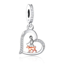 Load image into Gallery viewer, My Shiba My Heart Silver Charm Pendant-Dog Themed Jewellery-Jewellery, Pendant, Shiba Inu-3