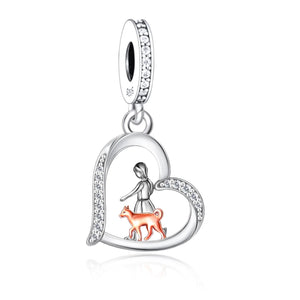 My Shiba My Heart Silver Charm Pendant-Dog Themed Jewellery-Jewellery, Pendant, Shiba Inu-3