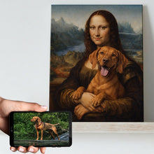 Load image into Gallery viewer, My Vizsla with Mona Lisa Personalized Renaissance Dog Portrait-Personalized Dog Gifts-Dog Art,Dog Dad Gifts,Dog Mom Gifts,Home Decor,Personalize Artwork,Poster-11