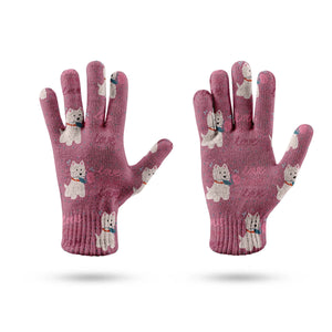 My Westie My Biggest Love Touch Screen Gloves-Accessories-Accessories, Dog Dad Gifts, Dog Mom Gifts, Gloves-10