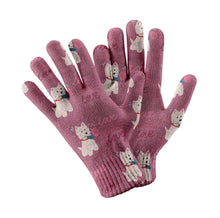 Load image into Gallery viewer, My Westie My Biggest Love Touch Screen Gloves-Accessories-Accessories, Dog Dad Gifts, Dog Mom Gifts, Gloves-11