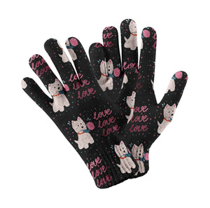 My Westie My Biggest Love Touch Screen Gloves-Accessories-Accessories, Dog Dad Gifts, Dog Mom Gifts, Gloves-5