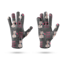 Load image into Gallery viewer, My Westie My Biggest Love Touch Screen Gloves-Accessories-Accessories, Dog Dad Gifts, Dog Mom Gifts, Gloves-8