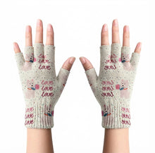 Load image into Gallery viewer, My Westie My Biggest Love Touch Screen Gloves-Accessories-Accessories,Dog Dad Gifts,Dog Mom Gifts,Gloves,West Highland Terrier-White-Fingerless Gloves-1