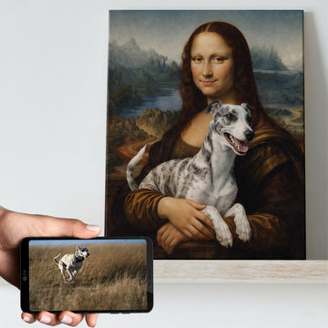 My Whippet With Mona Lisa Personalized Renaissance Dog Portrait 360x