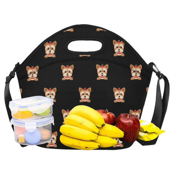 My Yorkie My Love Neoprene Lunch Bag-Accessories-Accessories,Bags,Dog Dad Gifts,Dog Mom Gifts,Lunch Bags,Yorkshire Terrier-1