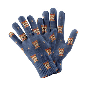 My Yorkie My Love Touch Screen Gloves-Accessories-Accessories, Dog Dad Gifts, Dog Mom Gifts, Gloves-7