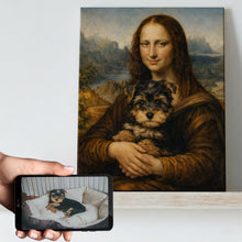 Load image into Gallery viewer, My Yorkie with Mona Lisa Personalized Renaissance Dog Portrait-Personalized Dog Gifts-Dog Art,Dog Dad Gifts,Dog Mom Gifts,Home Decor,Personalize Artwork,Poster-11