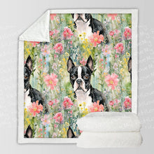 Load image into Gallery viewer, Nature&#39;s Palette Boston Terrier Soft Warm Fleece Blanket-Blanket-Blankets, Boston Terrier, Home Decor-10