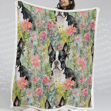 Load image into Gallery viewer, Nature&#39;s Palette Boston Terrier Soft Warm Fleece Blanket-Blanket-Blankets, Boston Terrier, Home Decor-11